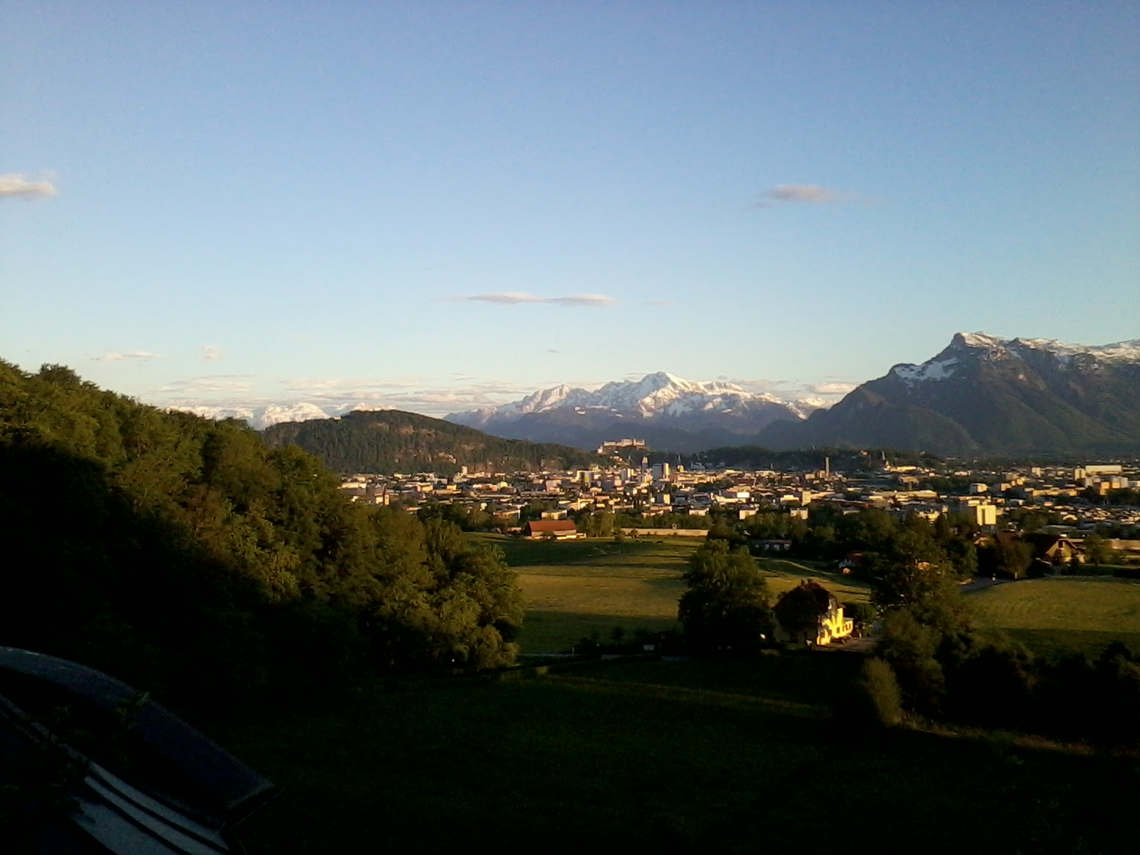 Salzburg mit Hohem Göll von Maria Plain aus