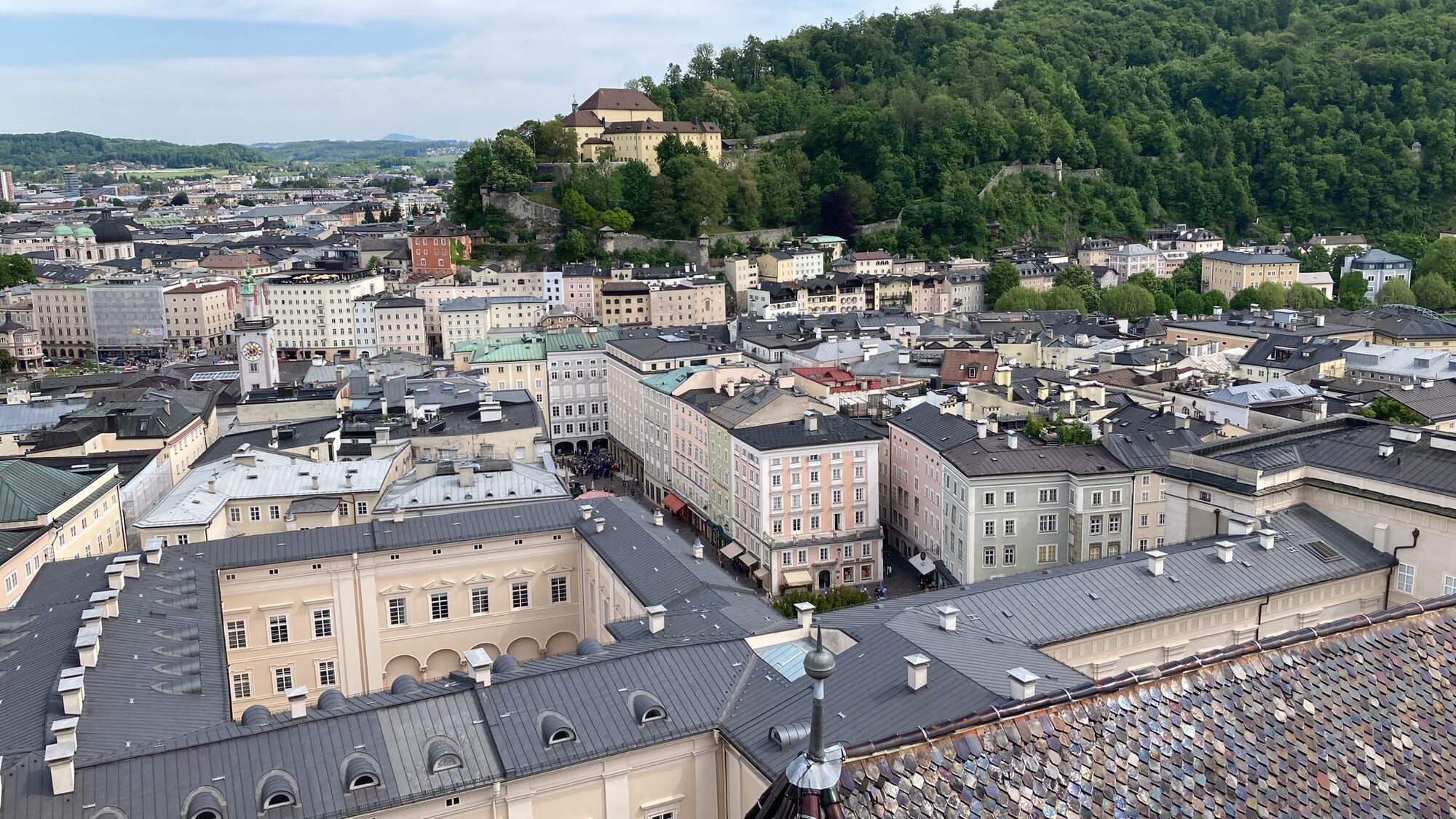 Salzburg vom Turm Franziskanerkirche