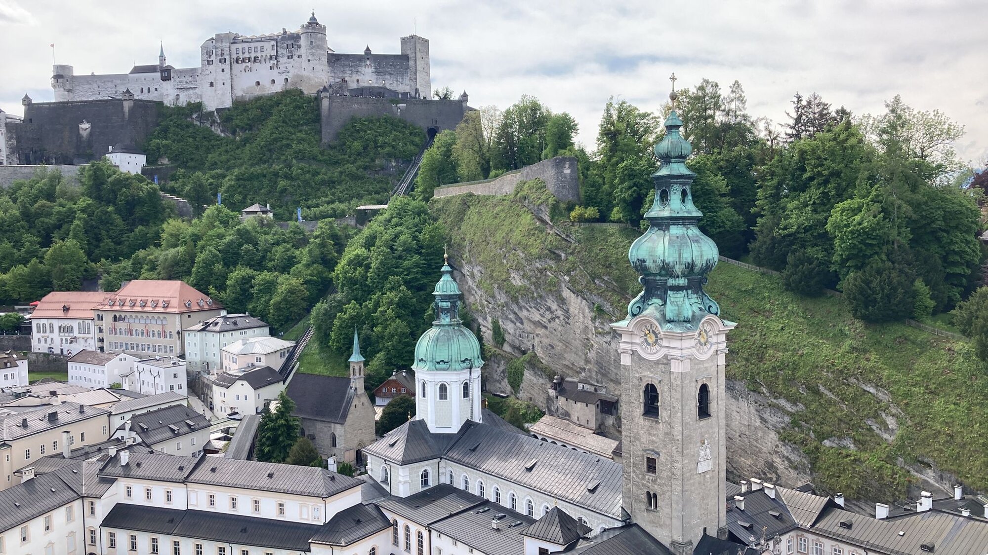 Salzburg vom Turm Franziskanerkirche