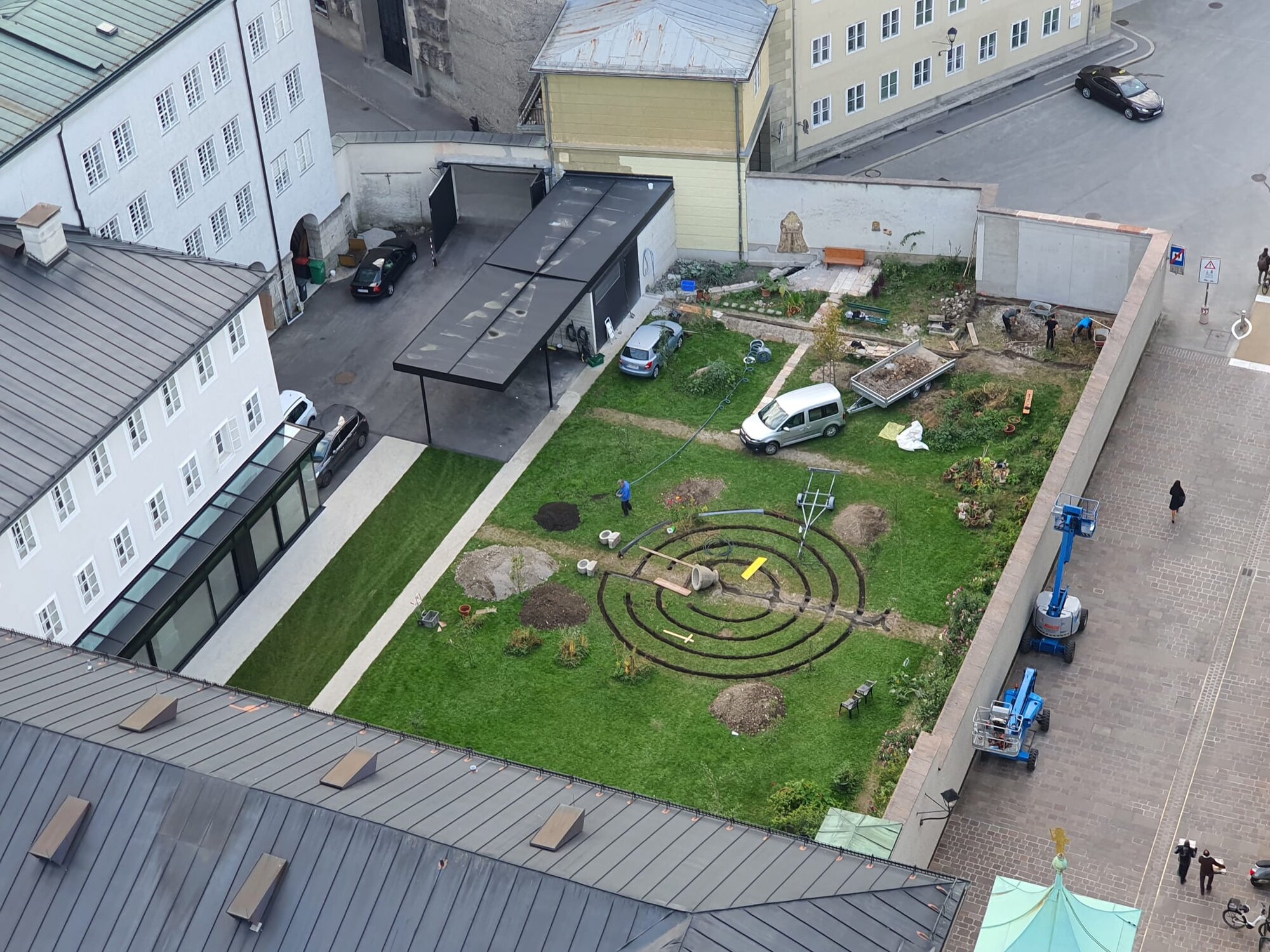 Salzburg vom Turm Franziskanerkirche