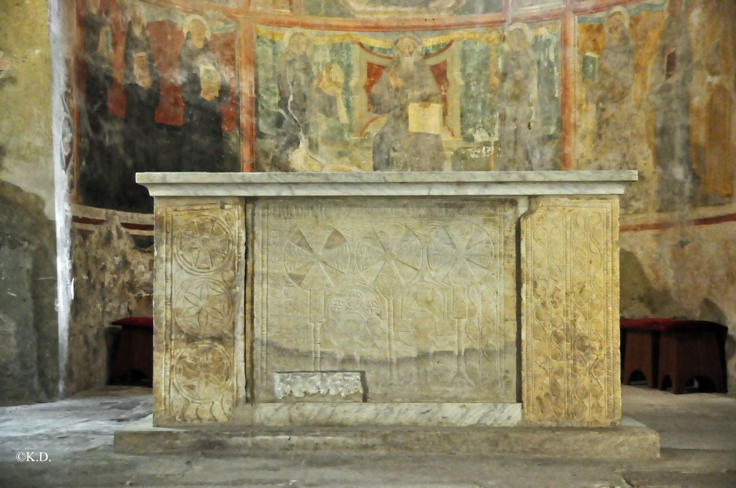 San Pietro in Valle (Umbrien) - Langobardischer Altar