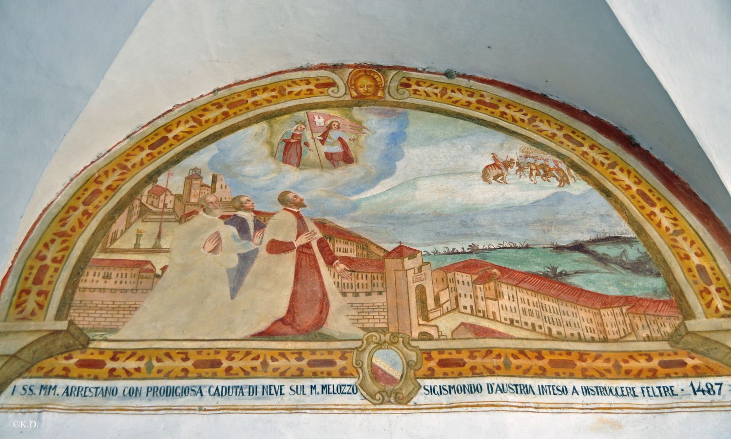 Santuario Santi Corona e Vittore ad Anzù di Feltre - Kreuzgang