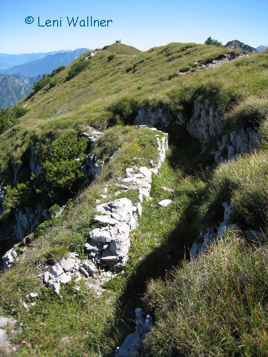 Schützengraben am M. Tombea