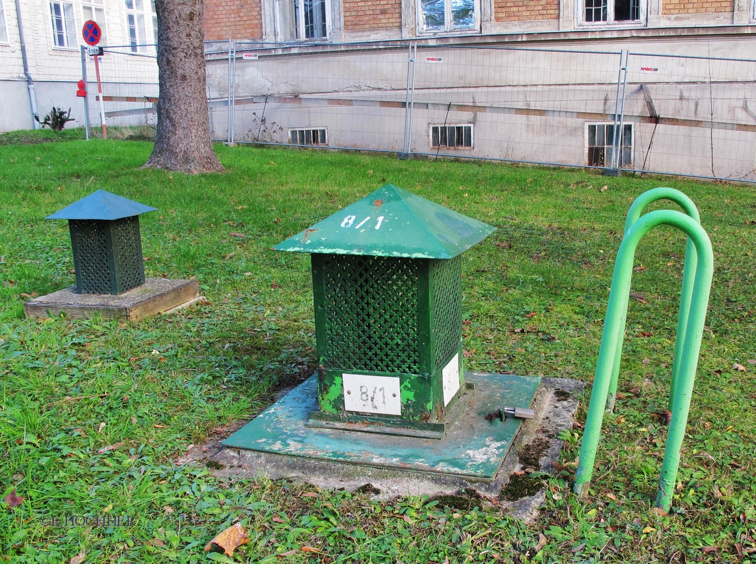 Schachteinstieg für Pavillon 8 im Otto-Wagner-Spital