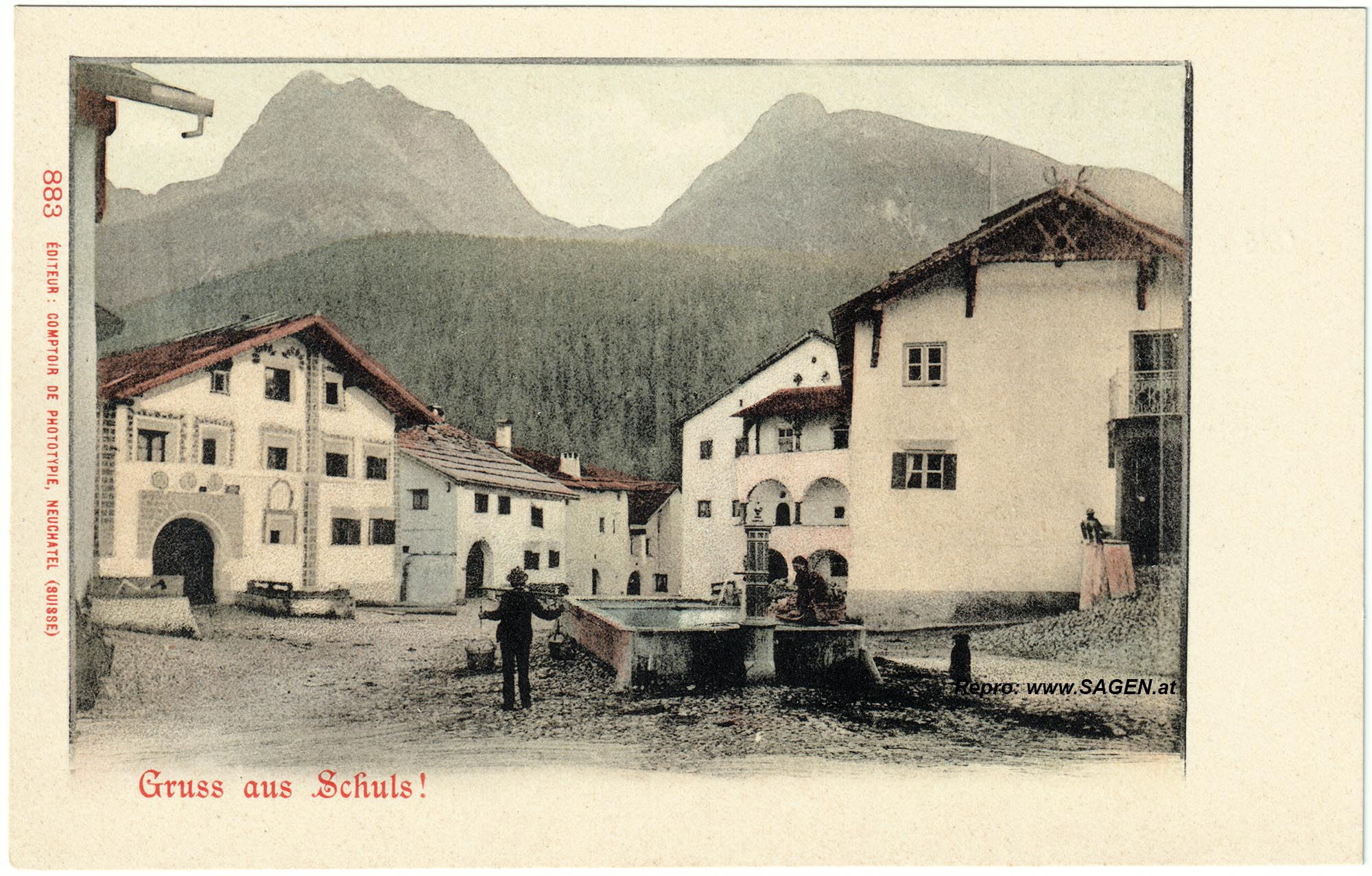 Scuol, Schuls - Wasserträger