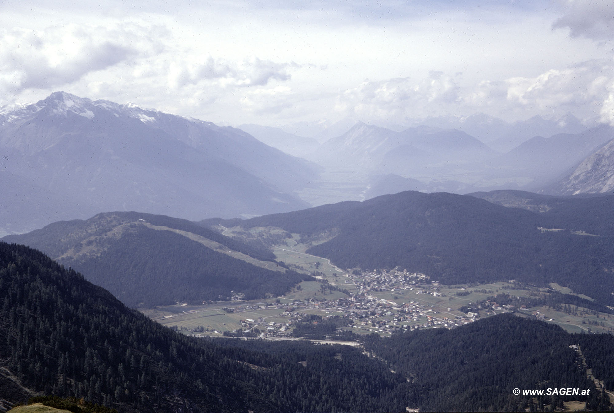 Seefeld vom Seefelder Joch, Oktober 1967