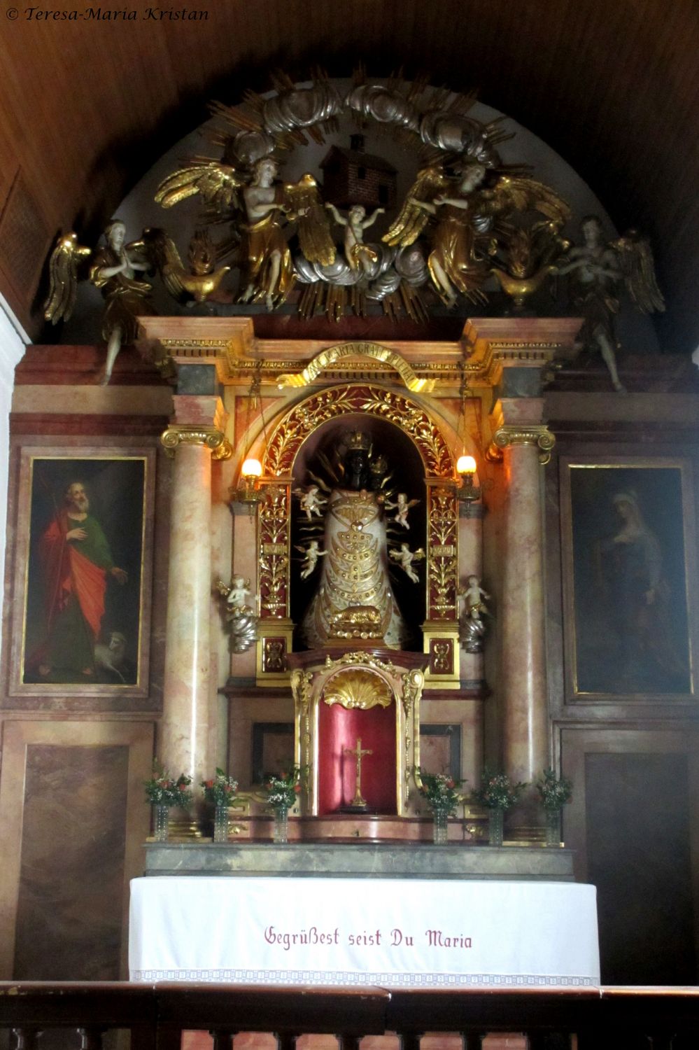 Seitenaltar Loreto-Kirche Salzburg-Segen v.Loreto-Kindl abholen