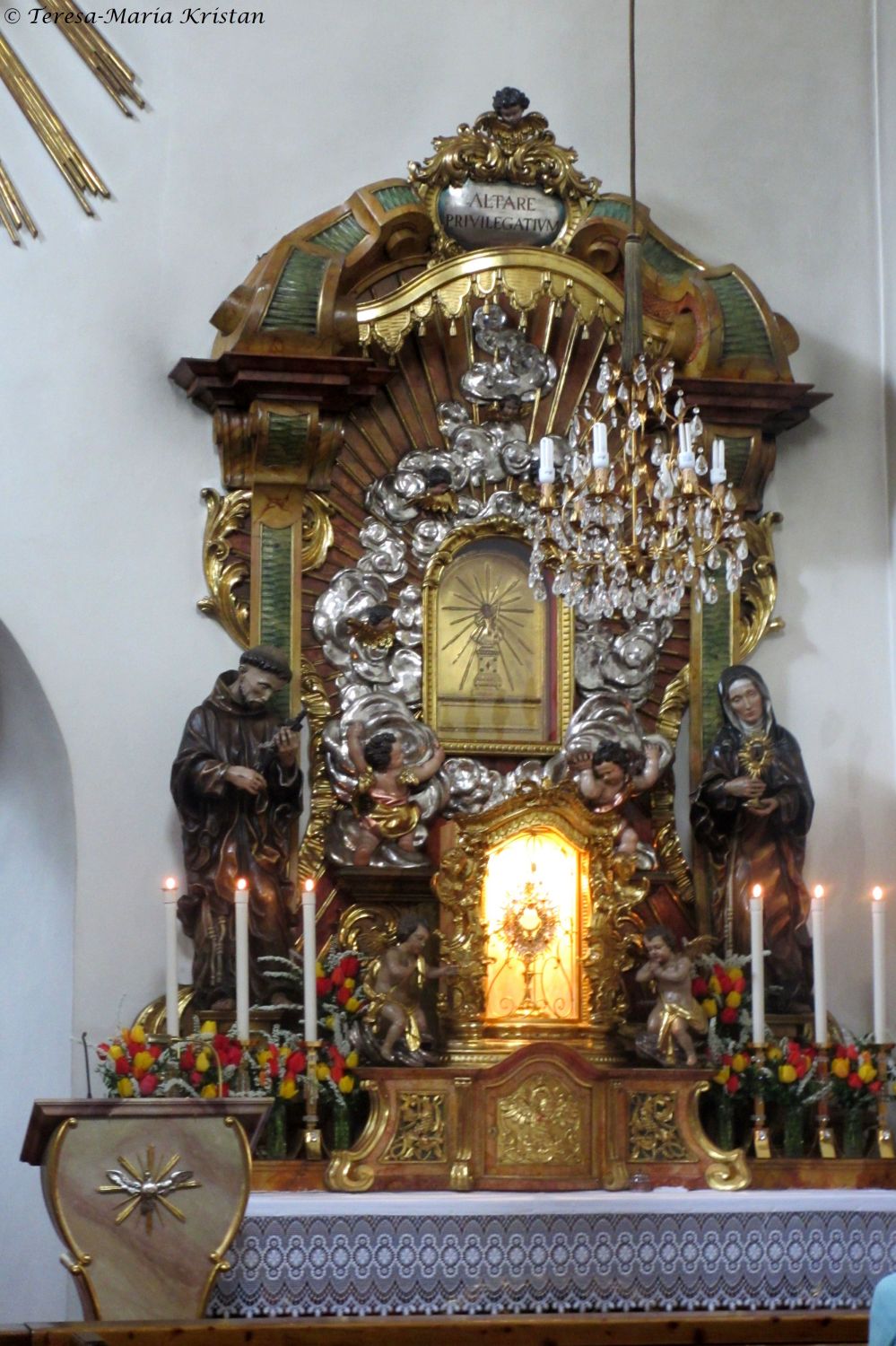 Seitenaltar Loreto-Kirche Salzburg-Segen v.Loreto-Kindl abholen