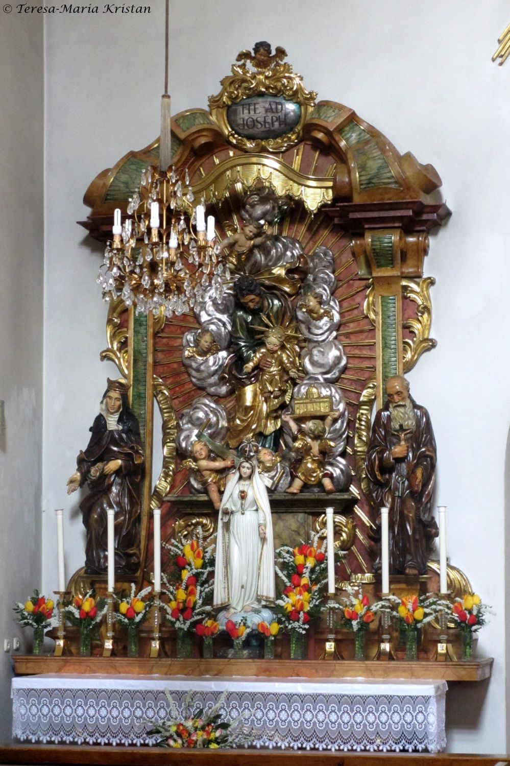 Seitenaltar Loreto-Kirche Salzburg-Segen v.Loreto-Kindl abholen