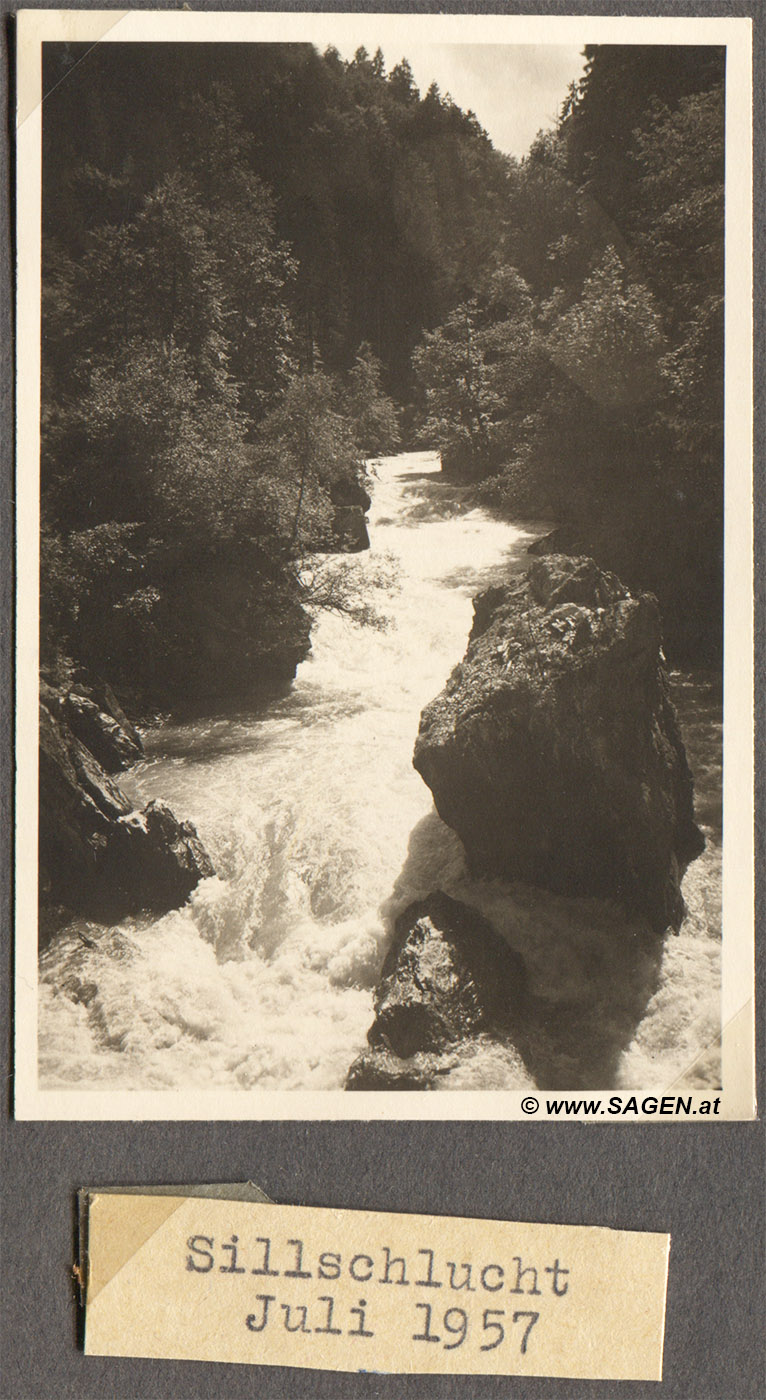 Sillschlucht 1957