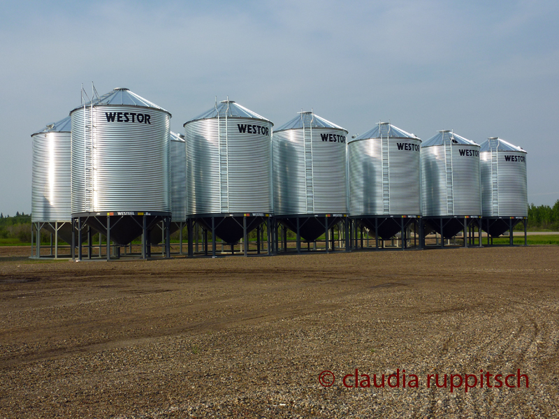 Silos in Saskatchewan