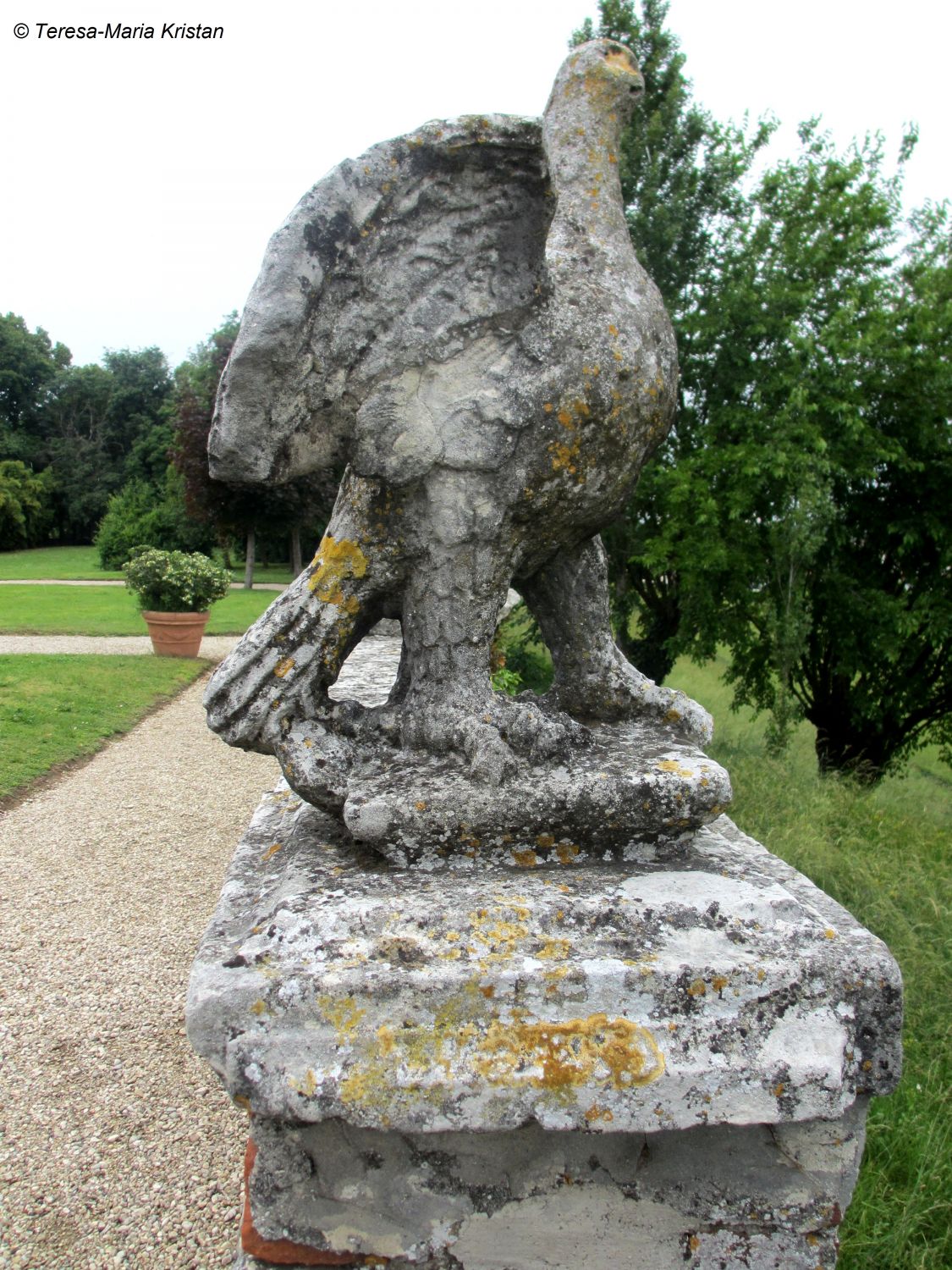 Skulptur im Garten der Villa La Rotonda