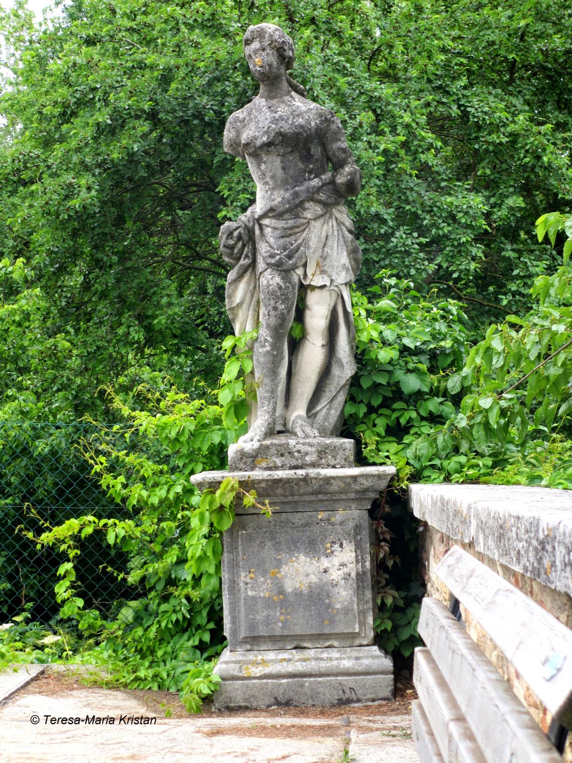 Skulptur im Garten der Villa La Rotonda