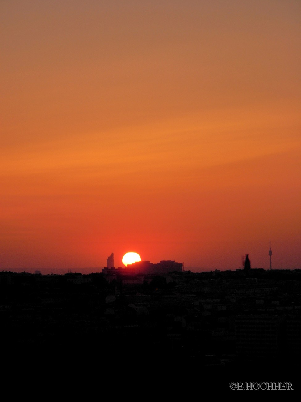 Sonnenaufgang über Wien