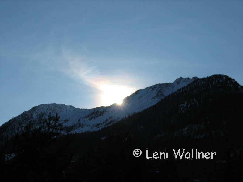 Sonnenaufgang am 30. Jänner