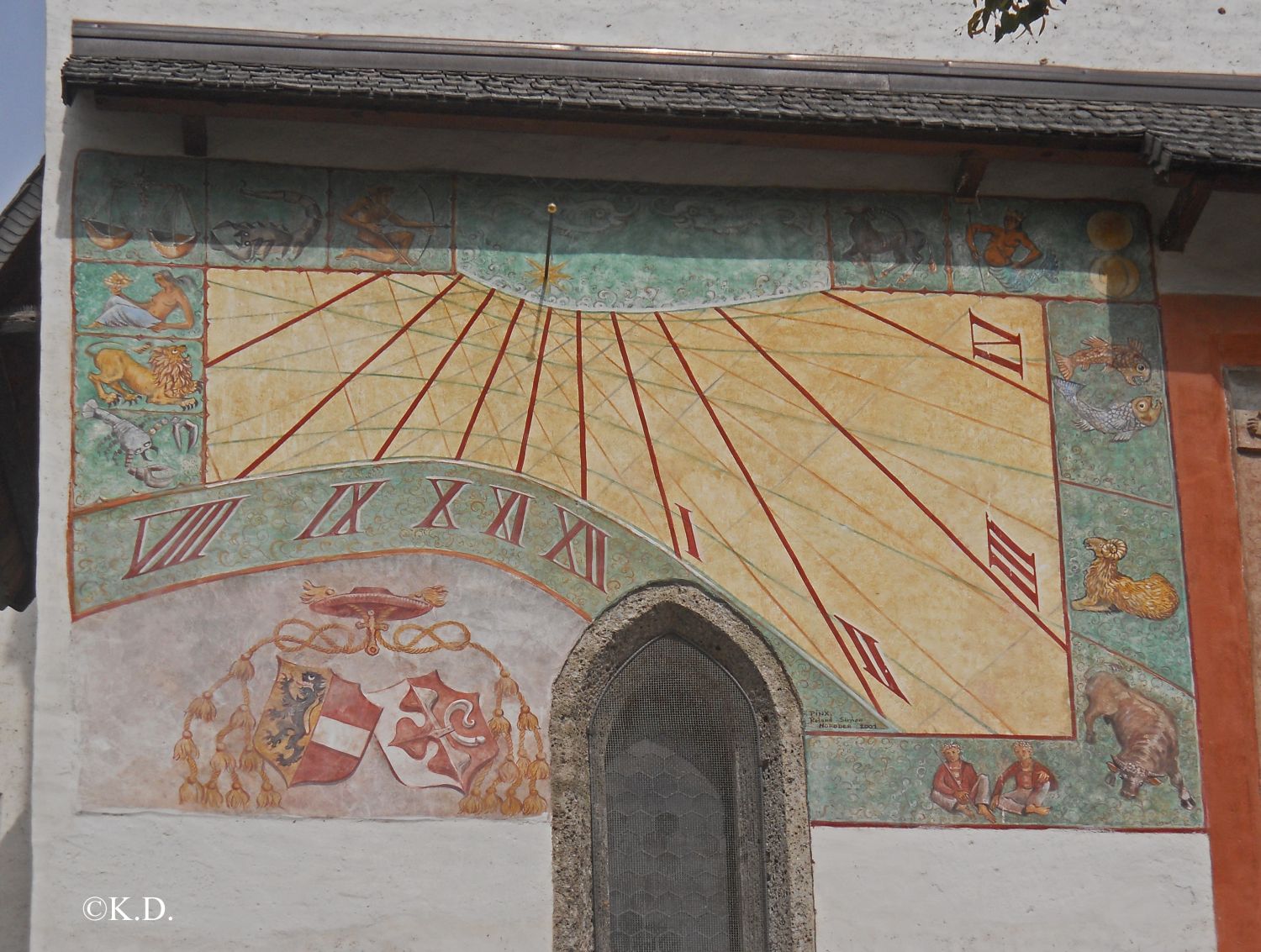 Sonnenuhr auf der Festung Hohensalzburg