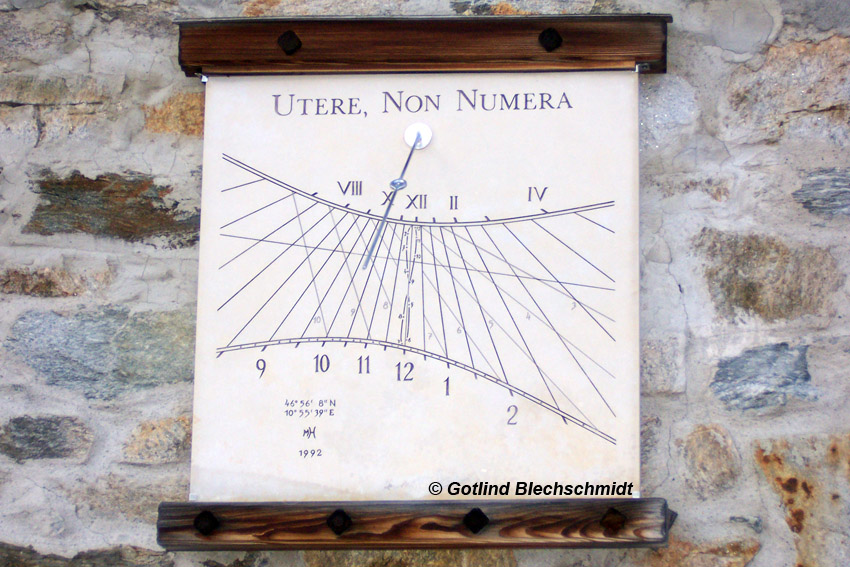 Sonnenuhr Braunschweiger Hütte