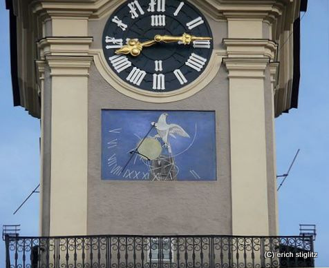 Sonnenuhr Landhaus Linz