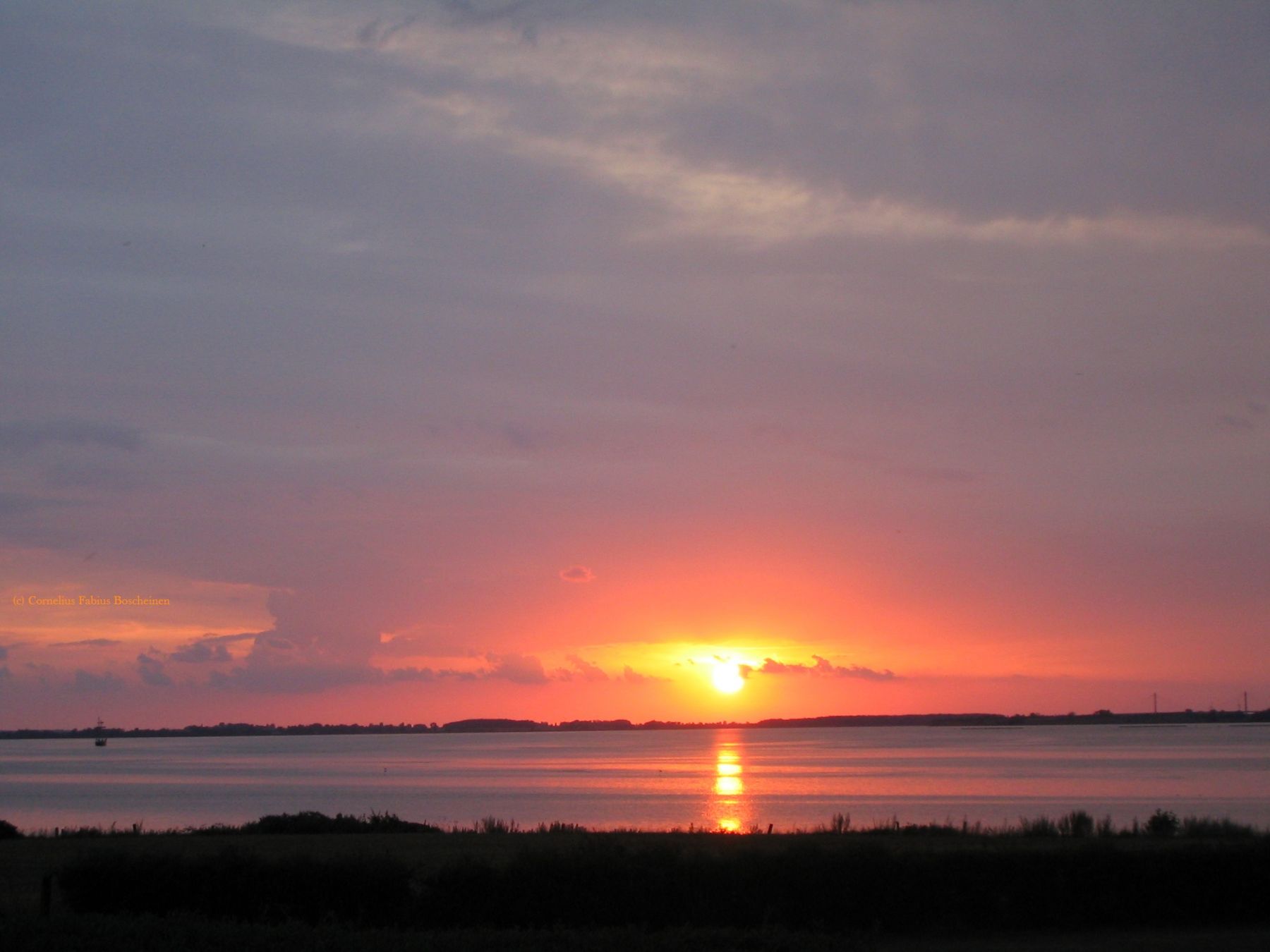 Sonnenuntergang im hohen Norden in Dänemark