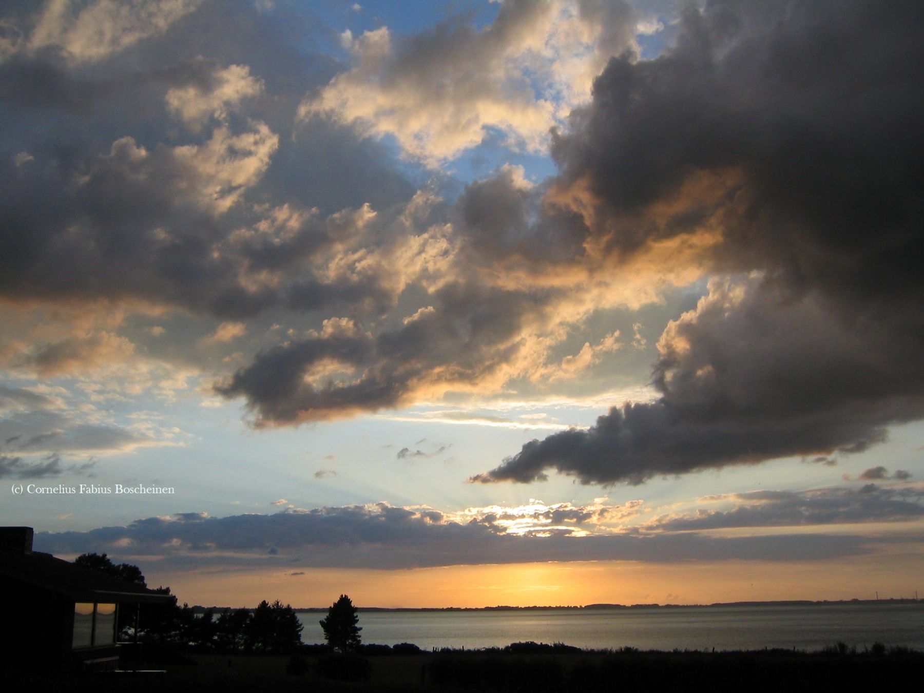 Sonnenuntergang im hohen Norden in Dänemark