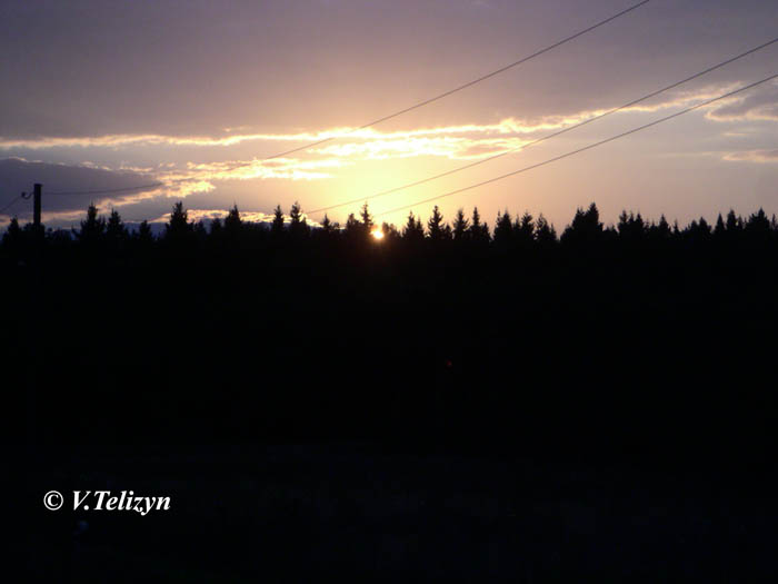 Sonnenuntergang in Karelien