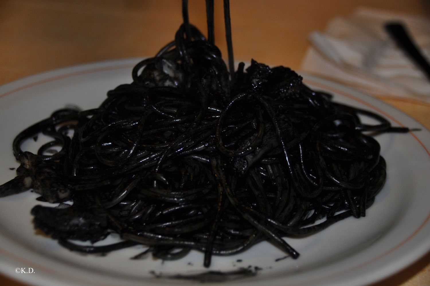 Spaghetti al nero di seppia