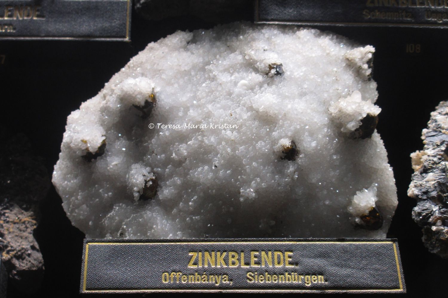 Sphalerit (Zinkblende) aus Siebenbürgen, Joanneum Graz