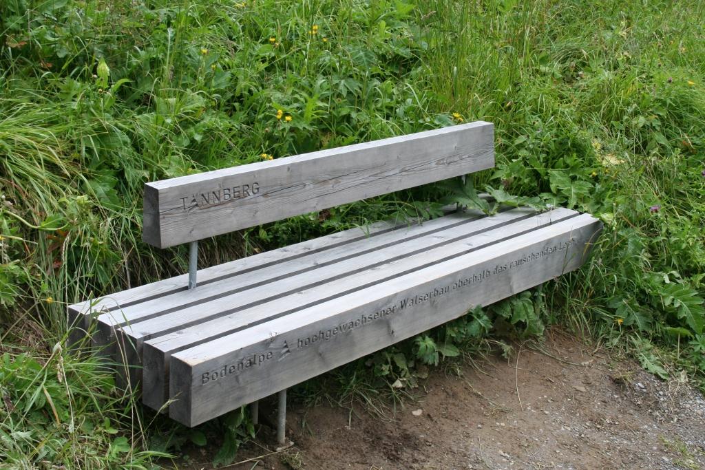 "Sprechende Bänke" am Tannberg (Auswahl)