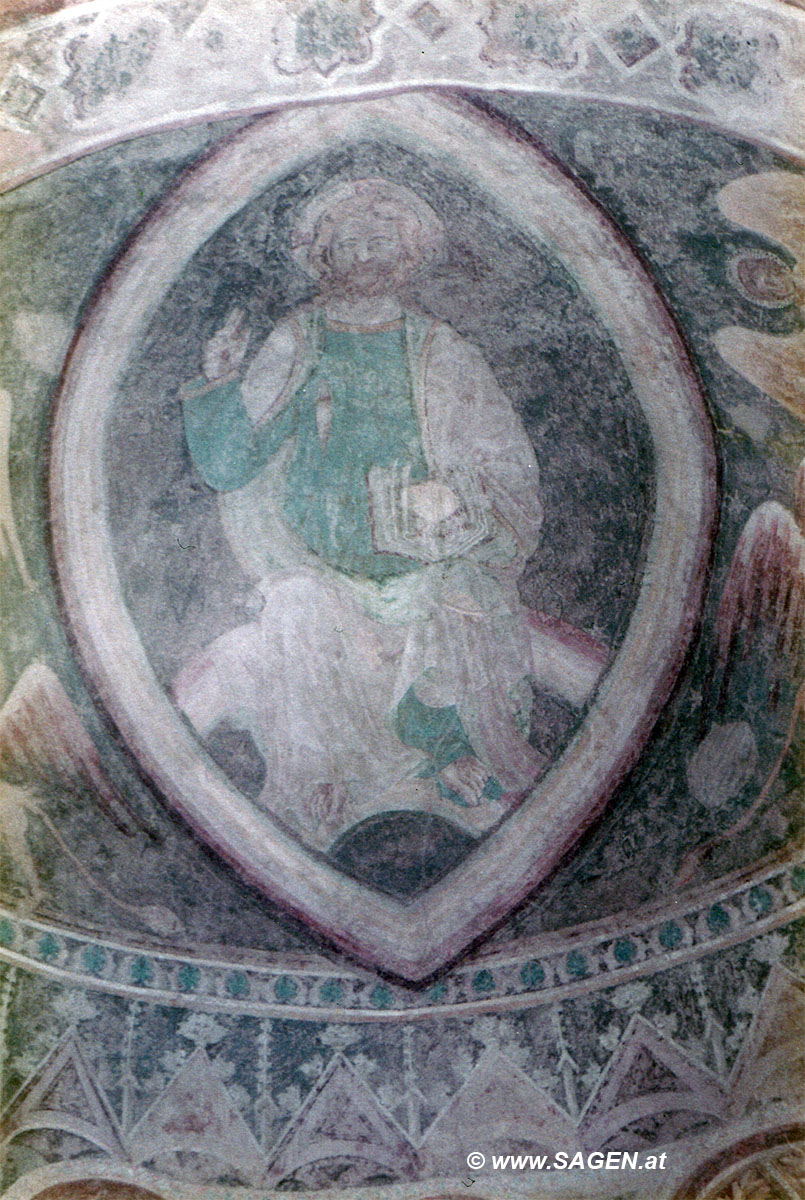 St. Peter ob Gratsch, Christus in Mandorla