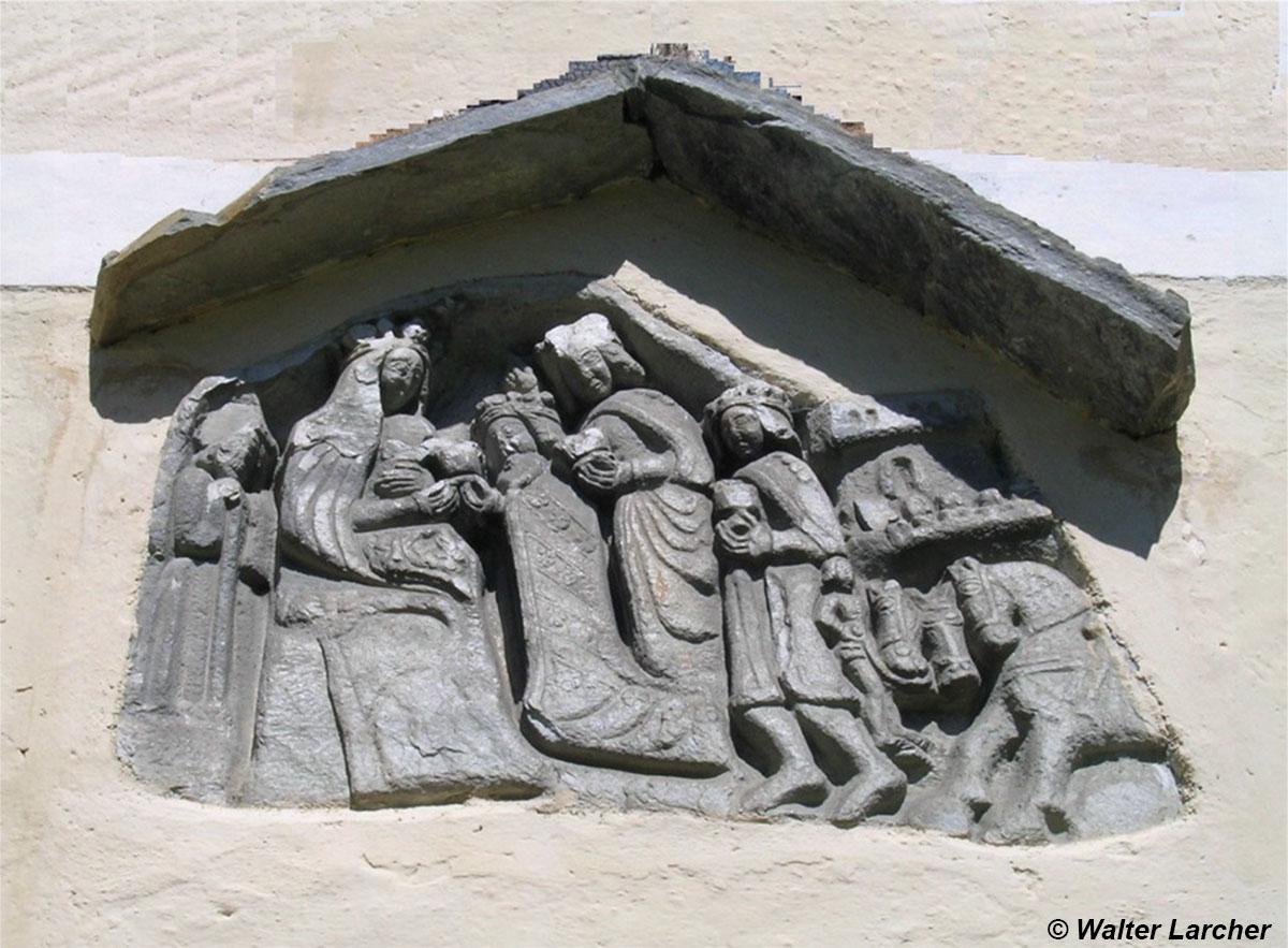 Steinrelief Virgen Obermauern