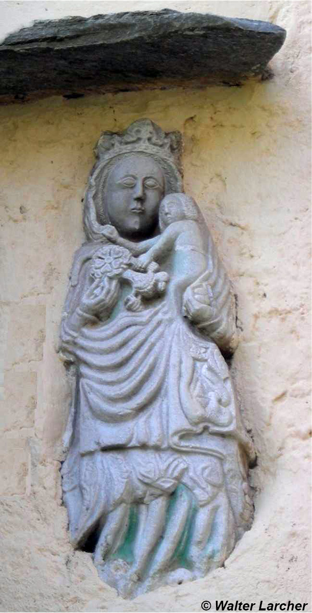 Steinrelief Virgen Obermauern