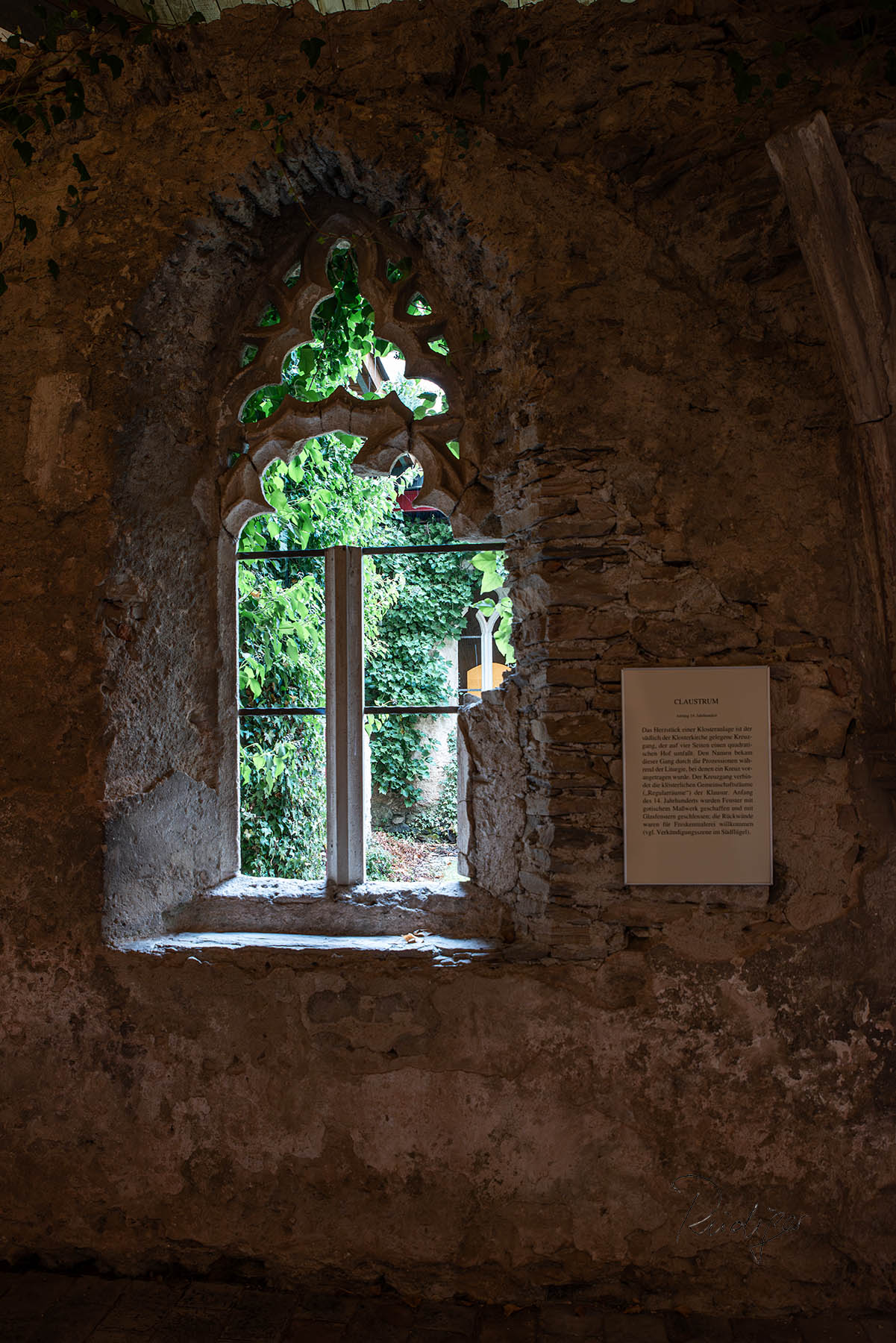 Stift Altenburg, freigelegter Kreuzgang aus dem 13. Jahrhundert