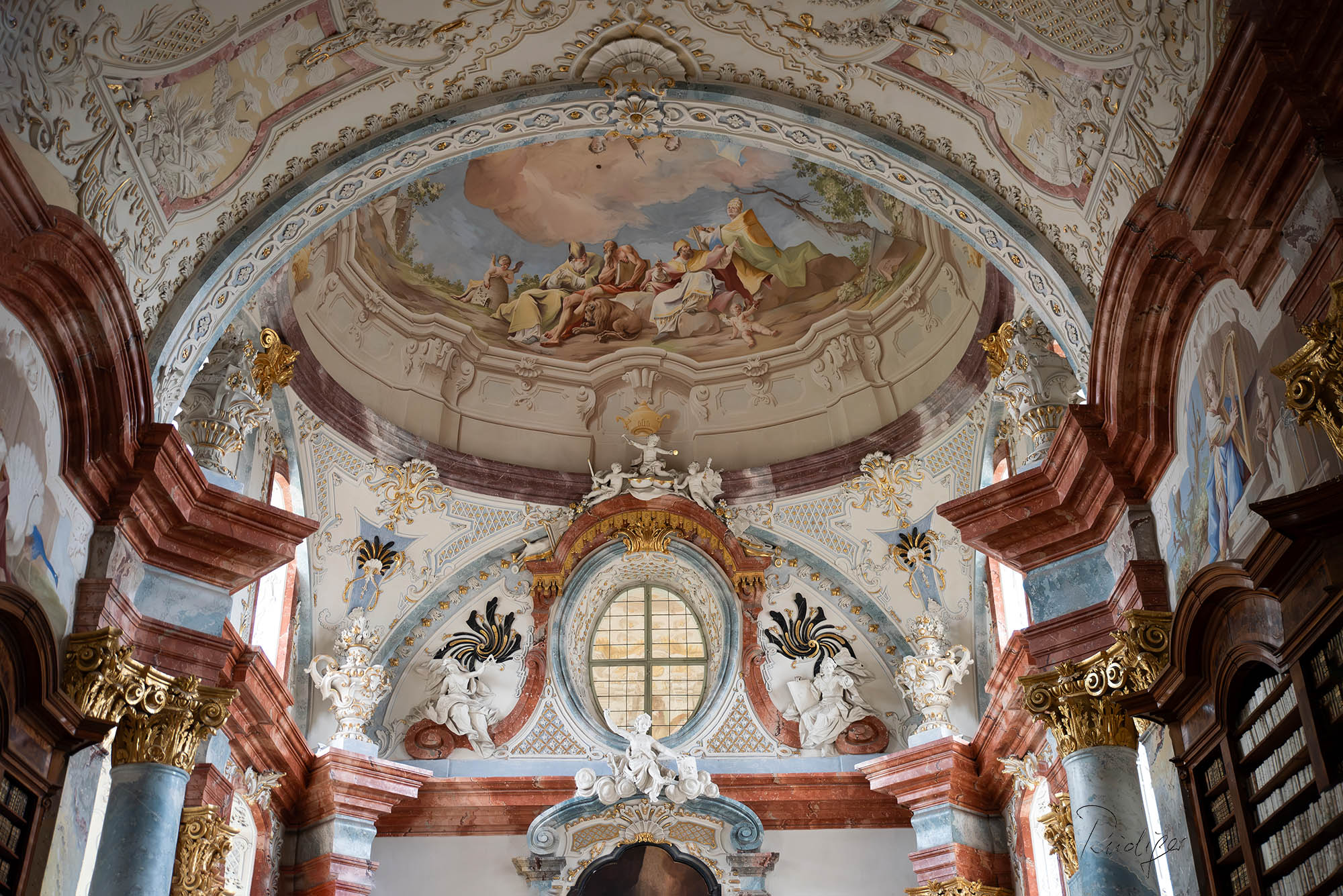 Stift Altenburg, Kuppel Bibliothek