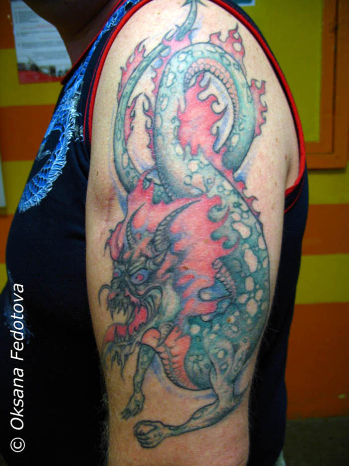 Tattoo Drache