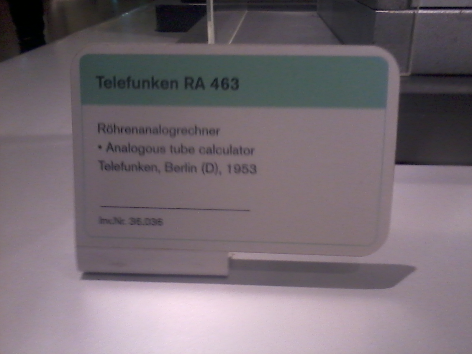 Telefunken RA463 Röhrenrechner_1957_