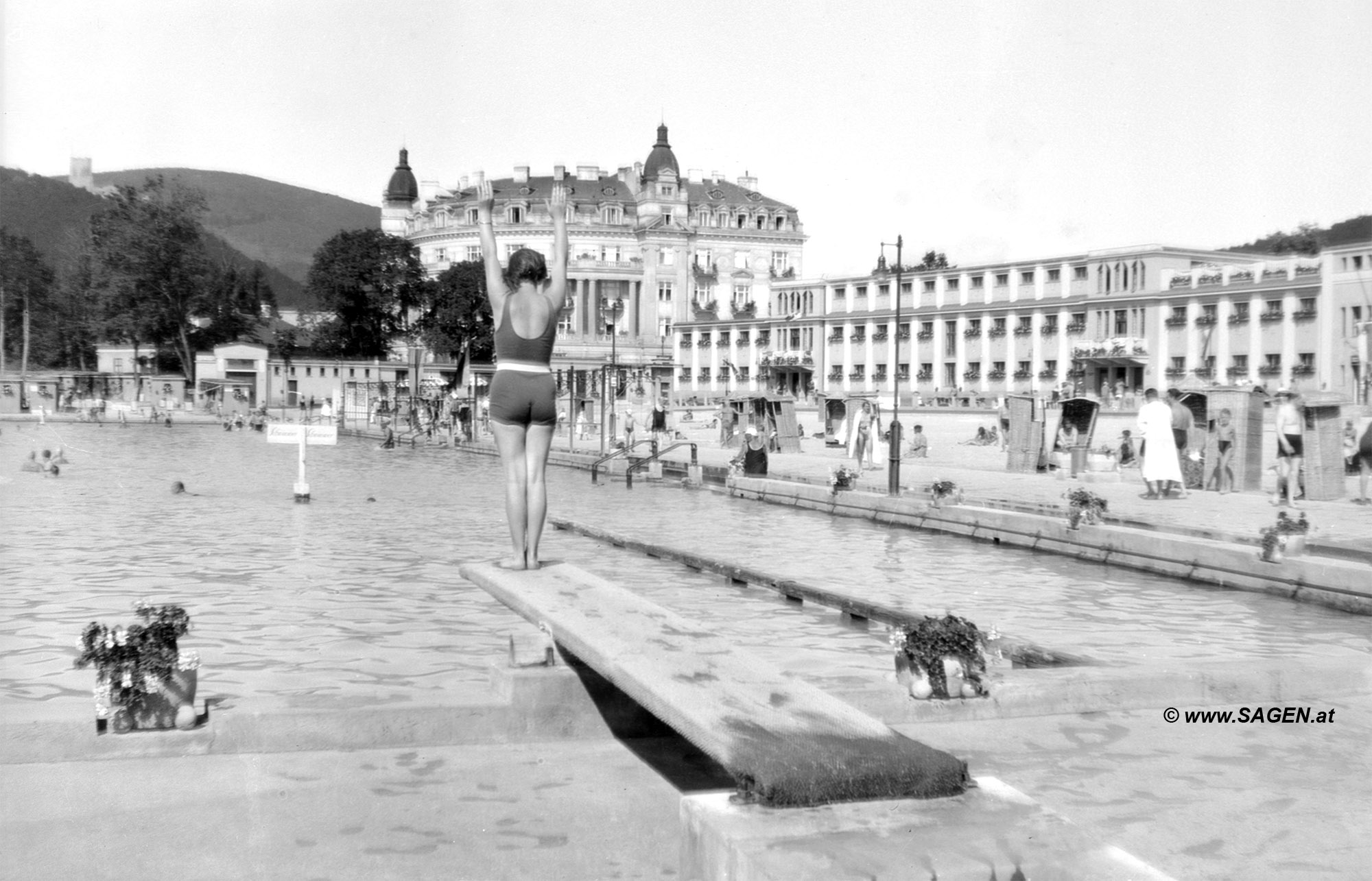 Thermalstrandbad Baden, Sommer 1930