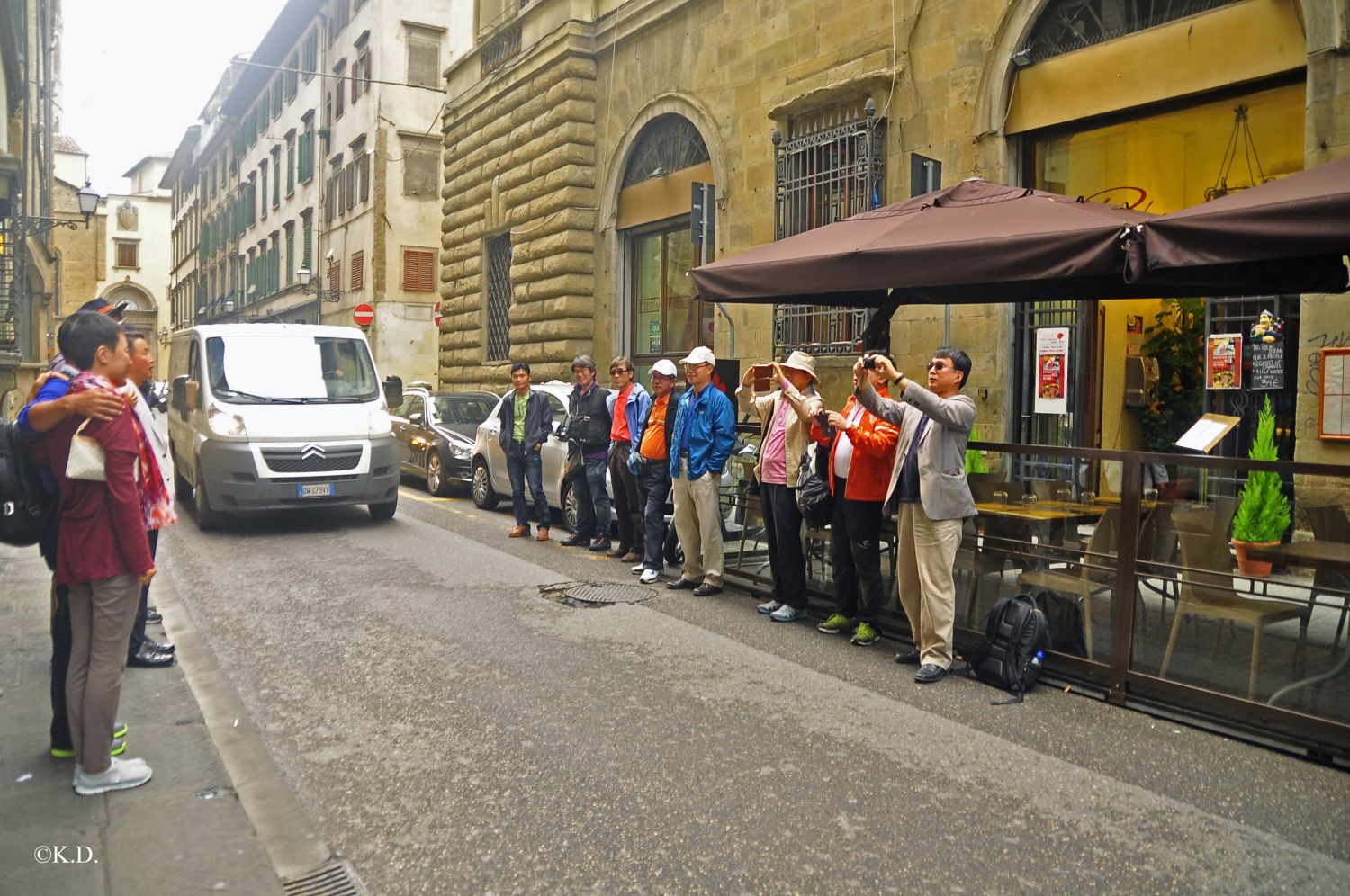 Touristen in Florenz