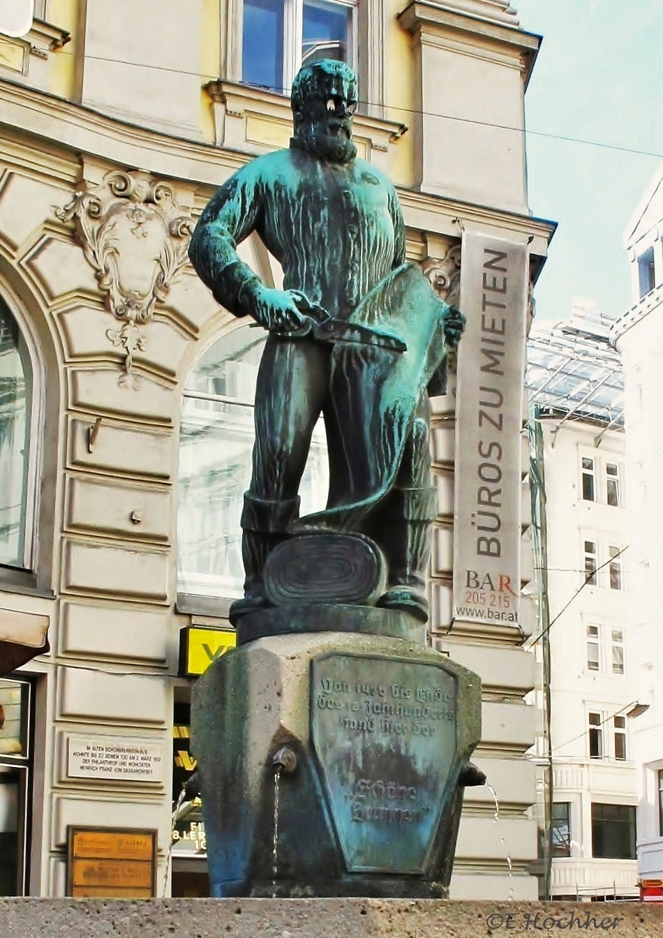 Tuchmacher – Brunnen in der Tuchlauben, Wien-Innere Stadt