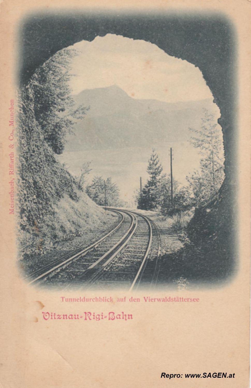 Tunneldurchblick Vitznau-Rigi-Bahn