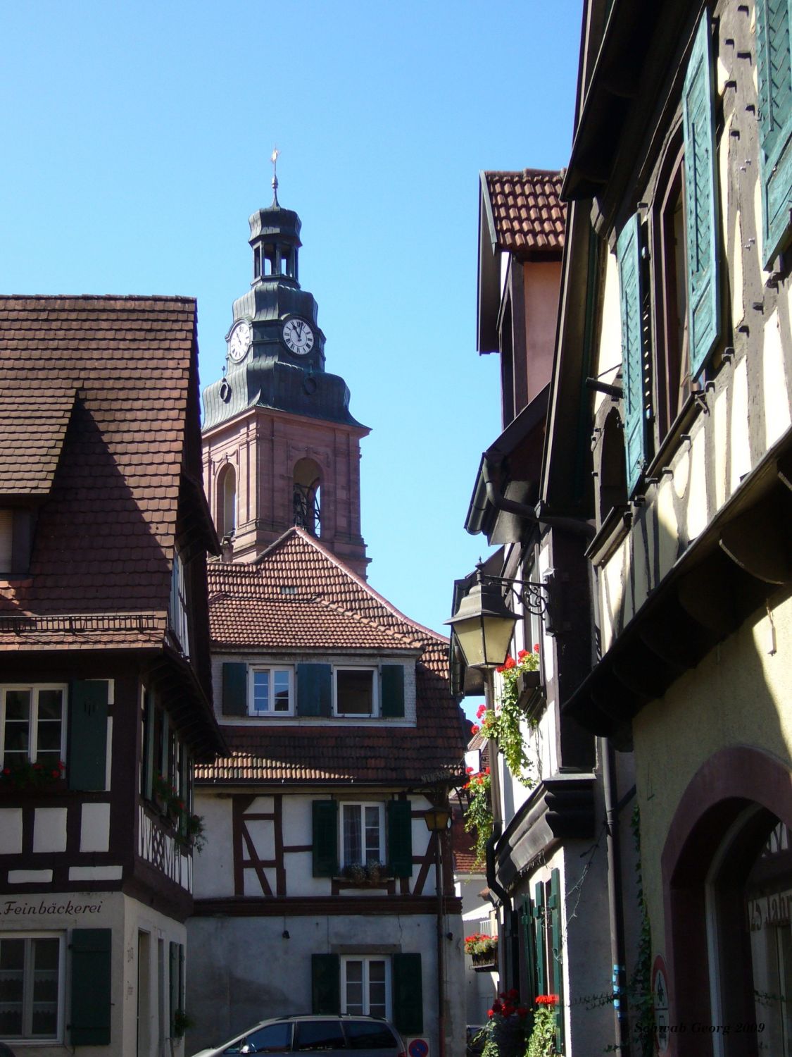 Turm der Katholischen Stadtkirche St. Arbogast