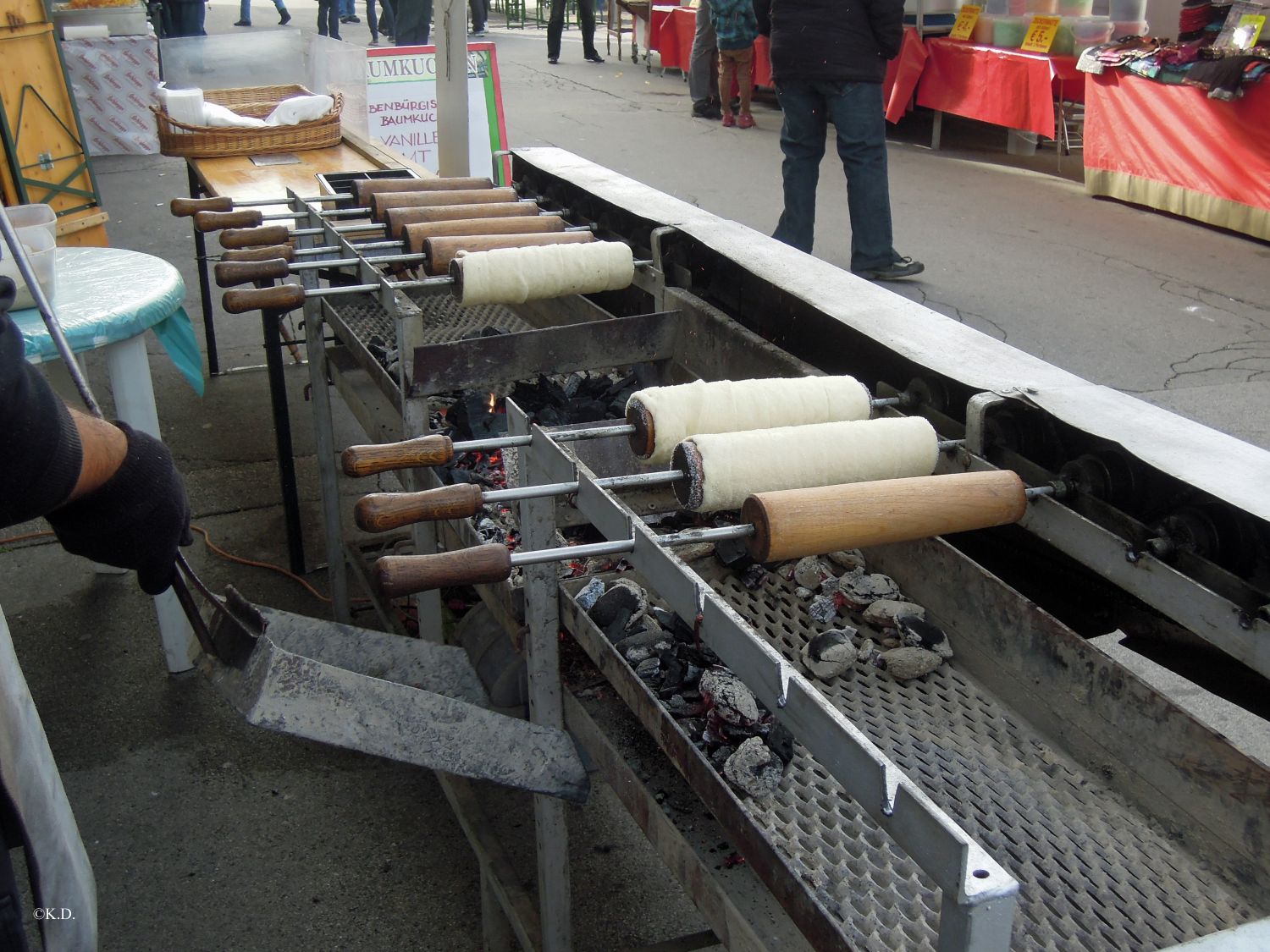 Ursulamarkt in Klagenfurt - Siebenbürger Baumkuchen