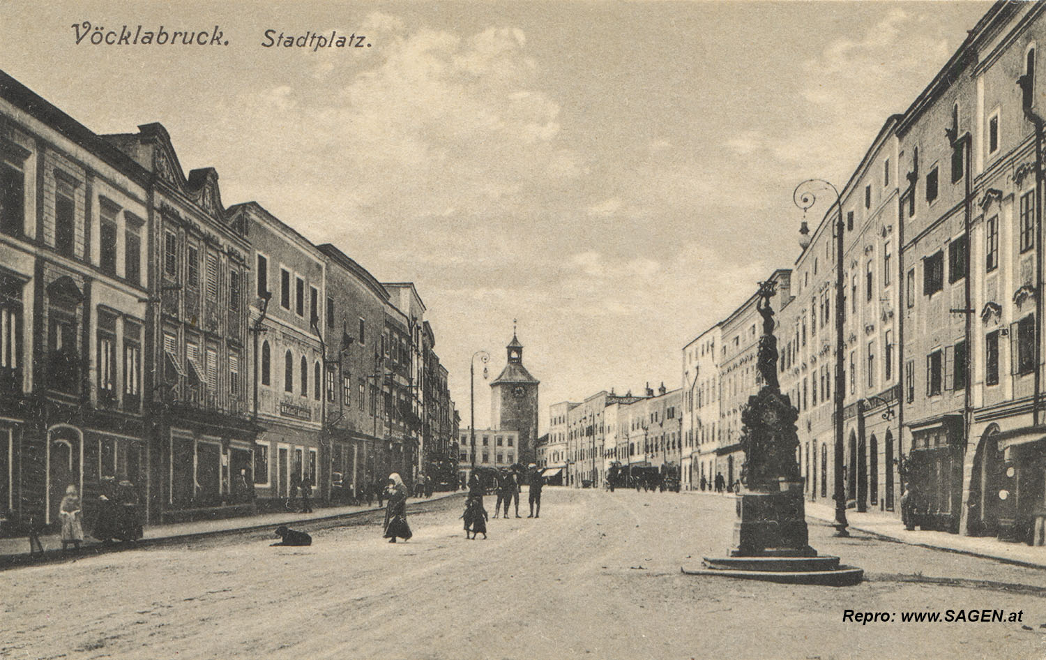 Vöcklabruck Stadtplatz 1908