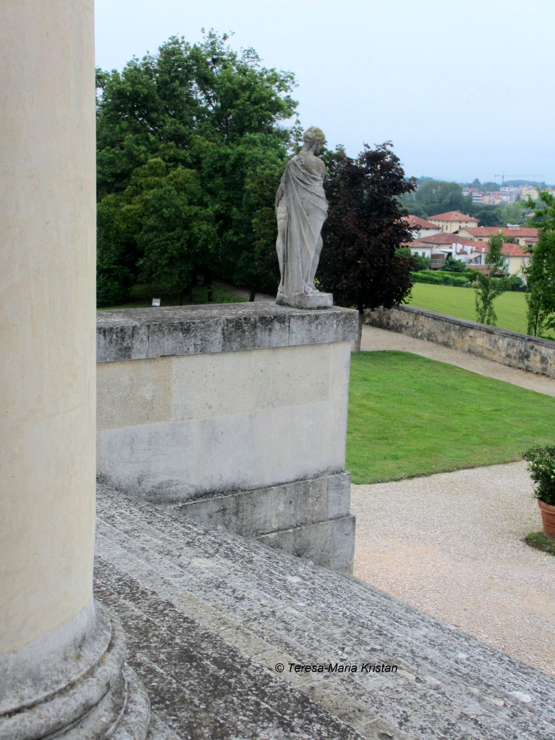 Villa La Rotonda-Blick in den Garten