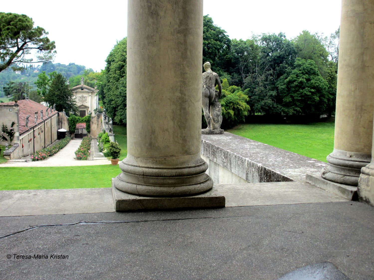 Villa La Rotonda- Blick zum Einfahrtsweg