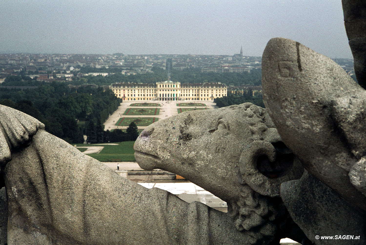 Vintage Blick auf Wien