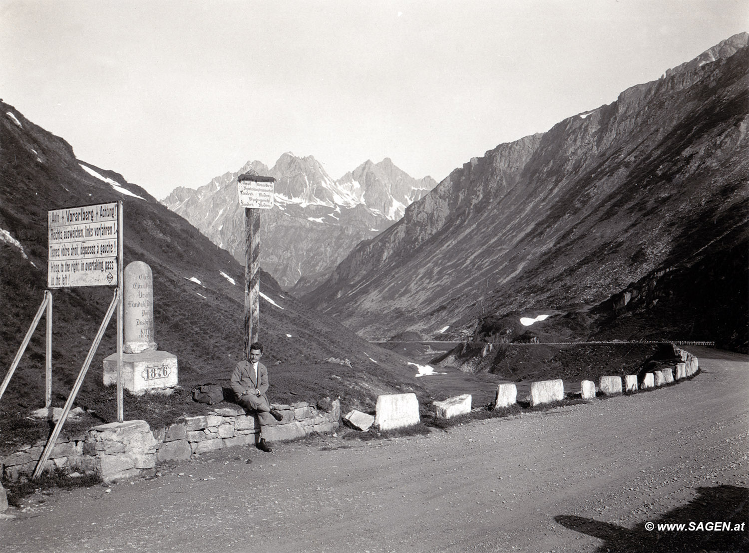 Vintage Tyrol: Landesgrenze Arlberg 1929