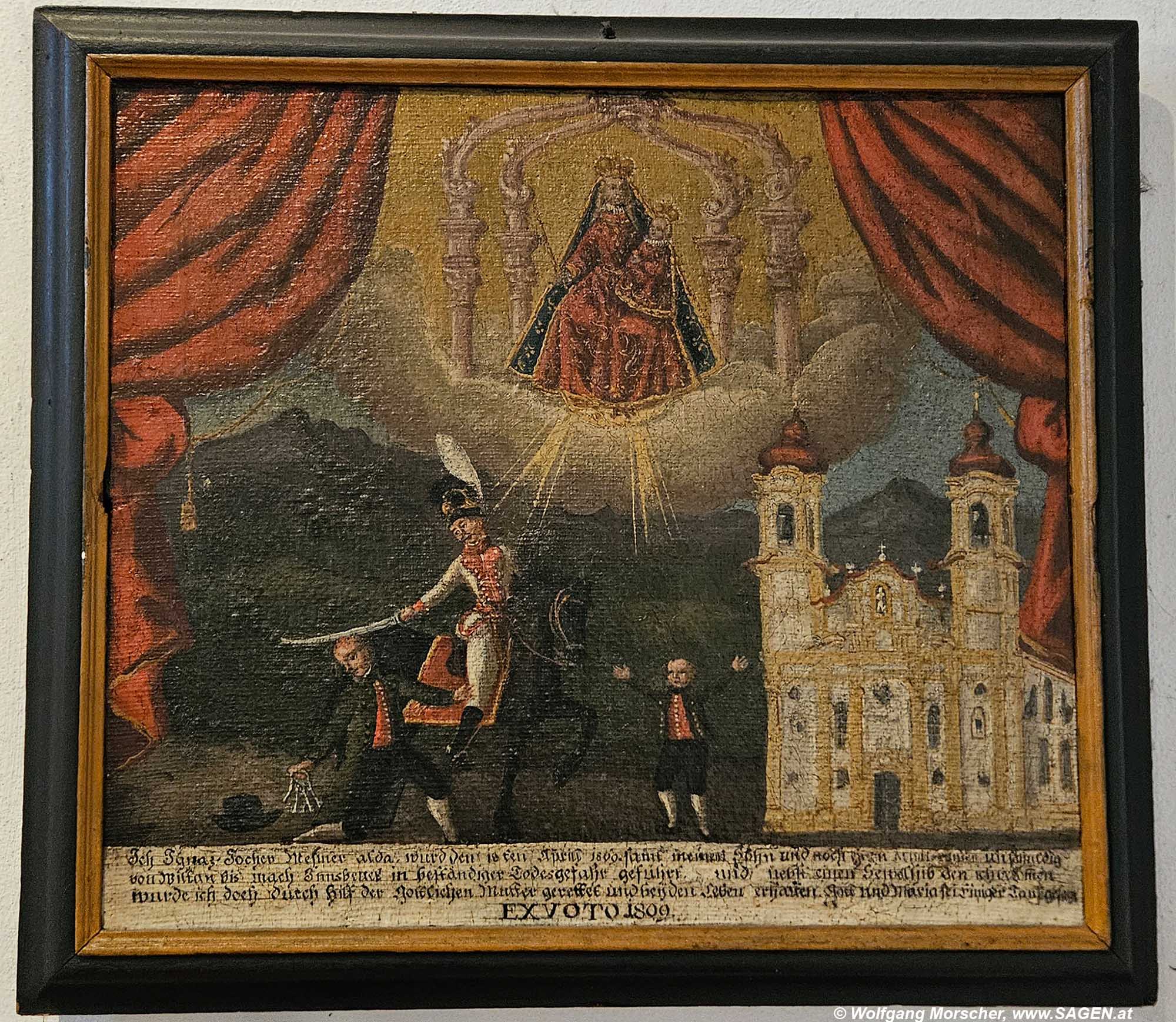 Votivbild 1809, Basilika Wilten, Innsbruck