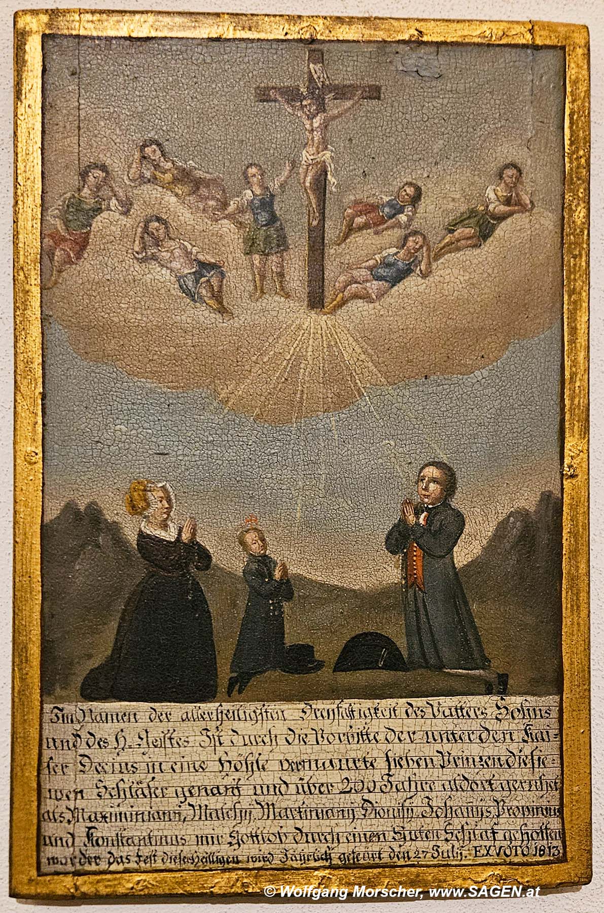 Votivbild 1813, Wallfahrtskirche Mentlberg, Innsbruck