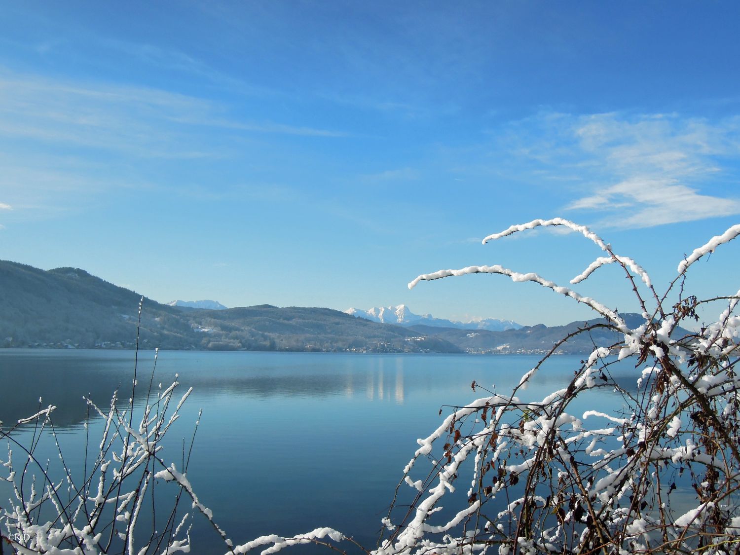 Wörthersee bei -6 Grad Celsius