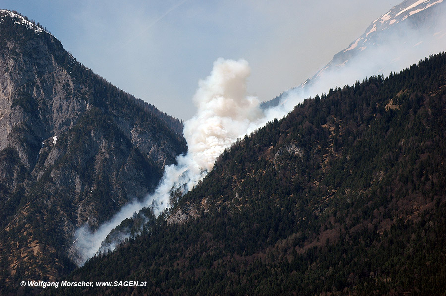 Waldbrand Innsbruck